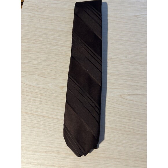 Vintage Tonino Firenze Brown Tie Business Casual Retro - Picture 1 of 5